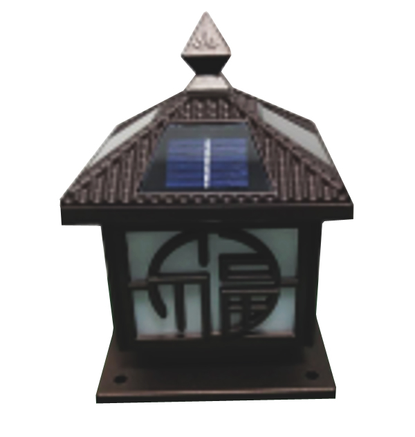 Solar LED bollard light 02